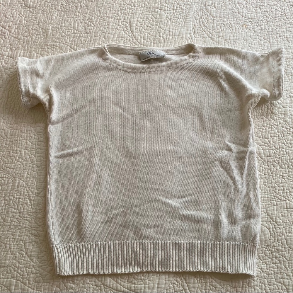 Vintage White Sweater 100% Cotton